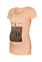 Mama Licious zwangerschaps T-shirt Paris, peach