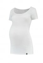 Basic zwangerschaps t-shirt Bali, white