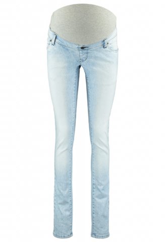 Love2wait Skinny zwangerschapsjeans Sophia Zip pockets, light wash