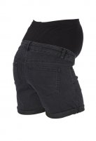 Mama Licious zwangerschapsshort denim Alberte, black