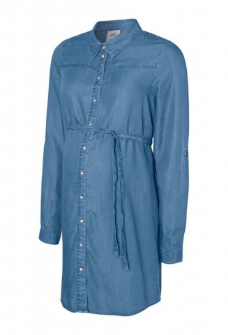 Mama Licious, zwangerschapsjurk / tuniek Cham, medium blue denim