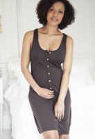Amoralia zwangerschap & borstvoedings nachtkleed Button