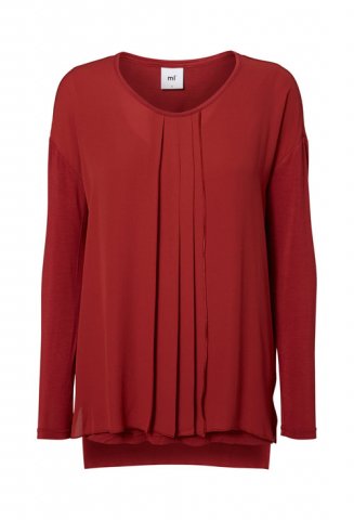 MamaLicious zwangerschaps- en borstvoedingsblouse Verona, dark red