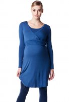 Noppies zwangerschaps- en borstvoedingsjurk Elia, blue