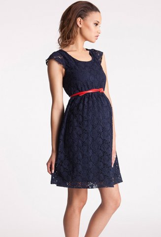 Seraphine zwangerschapsjurk Sloane, Lace, navy