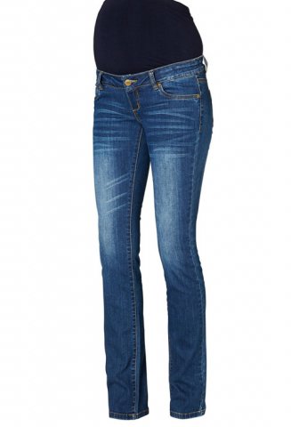 Mama Licious straight zwangerschapsjeans Frey, denim, lengte 32