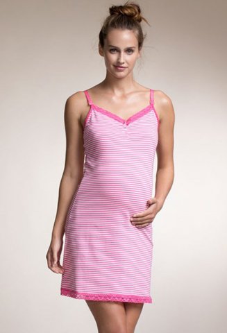 Boob slipdress met ingebouwde bh, off white sweet pink