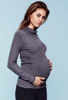Mama Licious zwangerschapstrui knit Jacina, dark grey