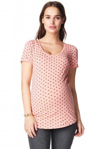 Noppies zwangerschaps T-shirt Dottie, light rose