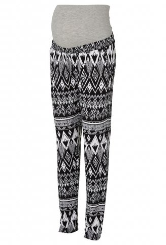 Mama Licious zwangerschapsbroek Trival, print black