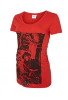 Mama Licious zwangerschaps T-shirt Narcis, pompeian red